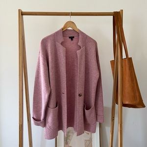 Talbots Pink Sweater Blazer Size L